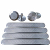 Heavy Duty Stainless Steel Tactile Indicators Anti-Slip Embossed/Grooved Surface for Blind Path Safety Public Areas