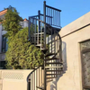 Modern Outdoor Steel Spiral Stairway Exterior Contemporary Easy to Install Spiral Staircase