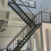 Outdoor Prefabricated Metal Fire Escape Steel Stairs Building
