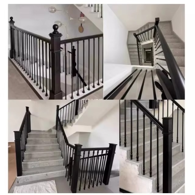 Elegant Roman Pole Hollow Spindles Indoor Staircase Railings Balcony Villa Hotel Deck Ornament Balusters - ID 1601924763010