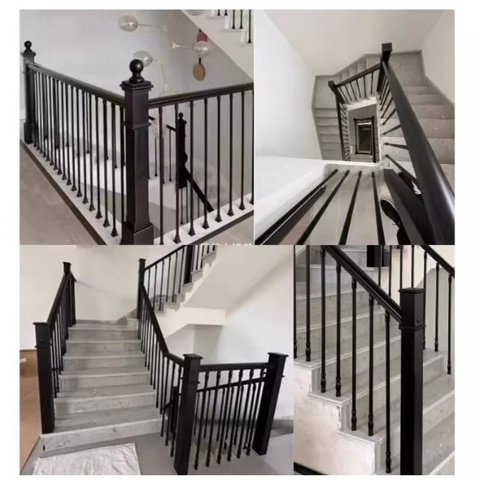 Elegant Roman Pole Hollow Spindles Indoor Staircase Railings Balcony Villa Hotel Deck Ornament Balusters - ID 1601923399783