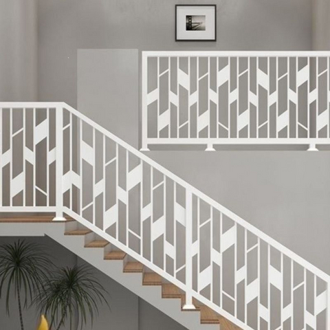 Modern Solid Wood Wrought Iron Staircase Handrail Engineered Guardrail for Hotel Villa Self-Built Houses Outdoor Hospital Use