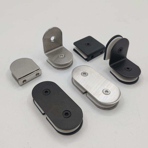 Frameless Glass Railing Round Type Clip 304 316 2205 Stainless Steel Stair Handrail Post Glass d Clamp