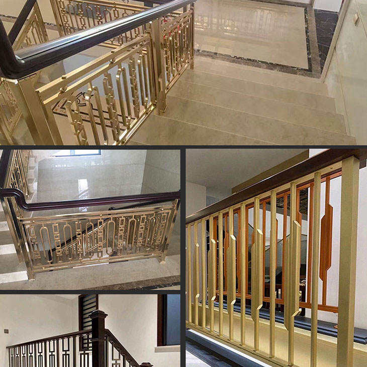 Powder-Coated Wrought Iron Stair Railings | Modern Security Balusters for Residential Interior Renovation