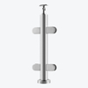 Indoor Staircase Glass Balustrade Post Stainless Steel Stair Glass Railing Clamp Designs