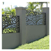 Wholesale Outdoor Pillar Fixed Cafe Slat Patio Fences Lattices Gates Garden Backyard Aluminium Plastic Fencing