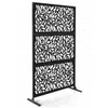 Metal Privacy Screen Fence Decorative Panel Wall Art Outdoor Indoor Privacy Screen for Outdoor Garden Backyard Balcony