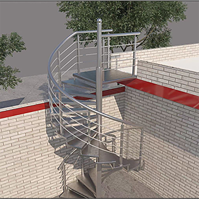 Popular Design Cast High End Stainless Steel Spiral Staircase Spiral Staircase Indoor for House and Villa