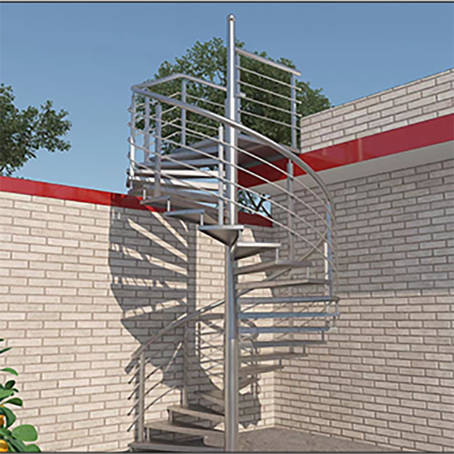 Chinese Manufacturers Produce Modern Indoor Stainless Steel Spiral Staircases and Outdoor Spiral Staircases - ID 1601824902613