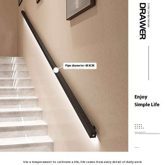 Low Moq Customized Stainless Steel Handrail Led Light Spotlight Balustrade Stair Railing