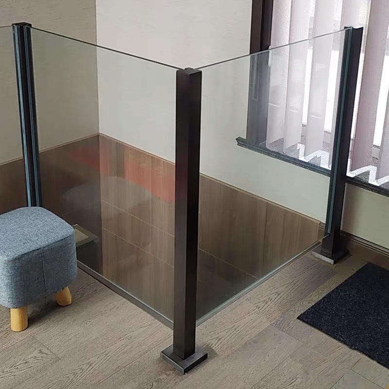 Modern Design Glass Fence Balcony Handrail Wholesale Stainless Steel Glass Railing Balcony Railing Terrace Deck Glass