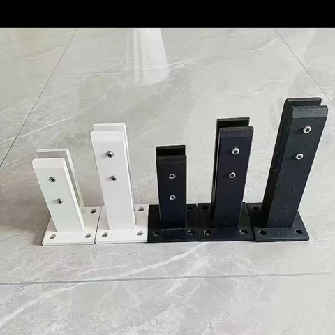 Factory Hot Selling 304 Stainless Steel Matte Black Swimming Pool Fence Railing Angle Glass Spigots - ID 1601840586193