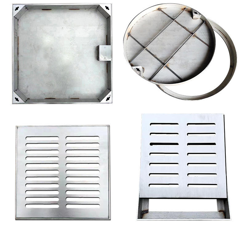 Modern Stainless Steel Durable Anti-Corrosion Manhole Cover for Office Buildings & Schools