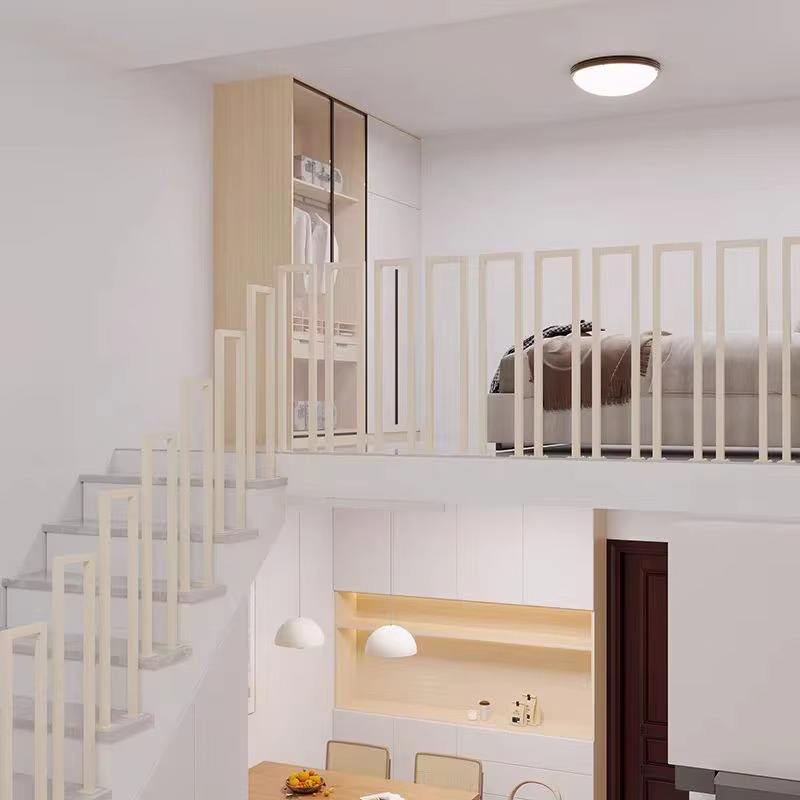 Modern Minimalist Stair and Balcony Stair Railings for Villa and Hotel Use with Safety Protection