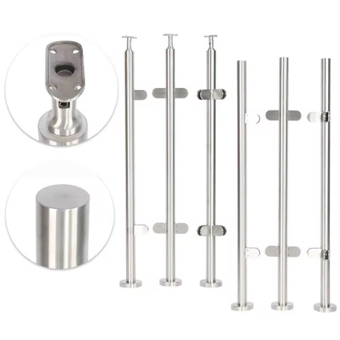 Stainless Steel Handrails Office Building Stairs Durable Modern Indoor/Outdoor Staircase Balustrade