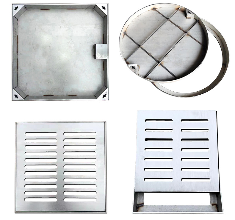 Modern Stainless Steel Durable Anti-Corrosion Manhole Covers for Workshop and Warehouse