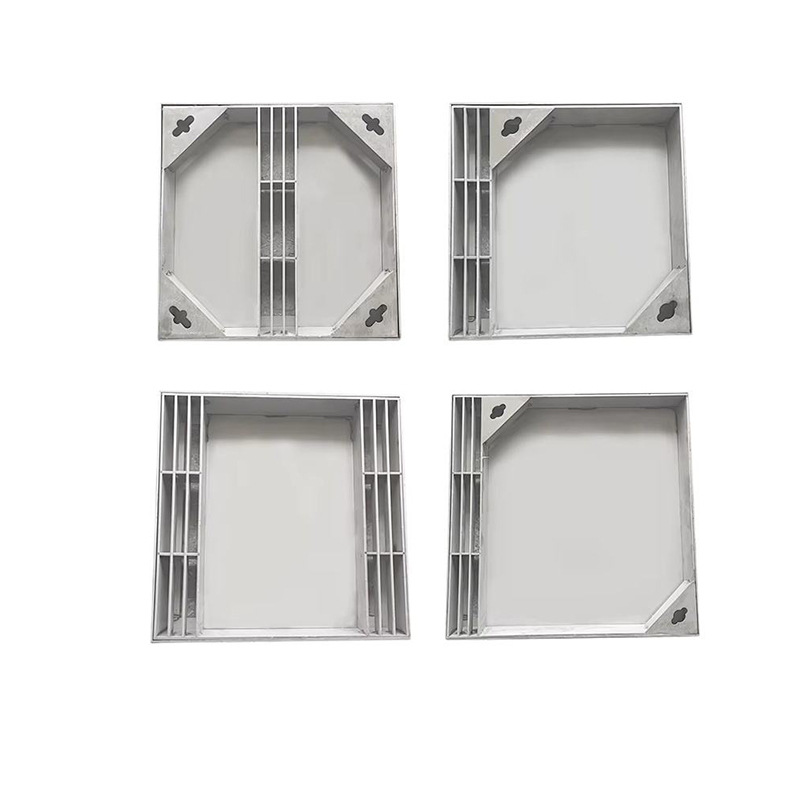 Modern Heavy Duty Stainless Steel Invisible Square Manhole Cover with Grating for Drainage System and Outdoor Use