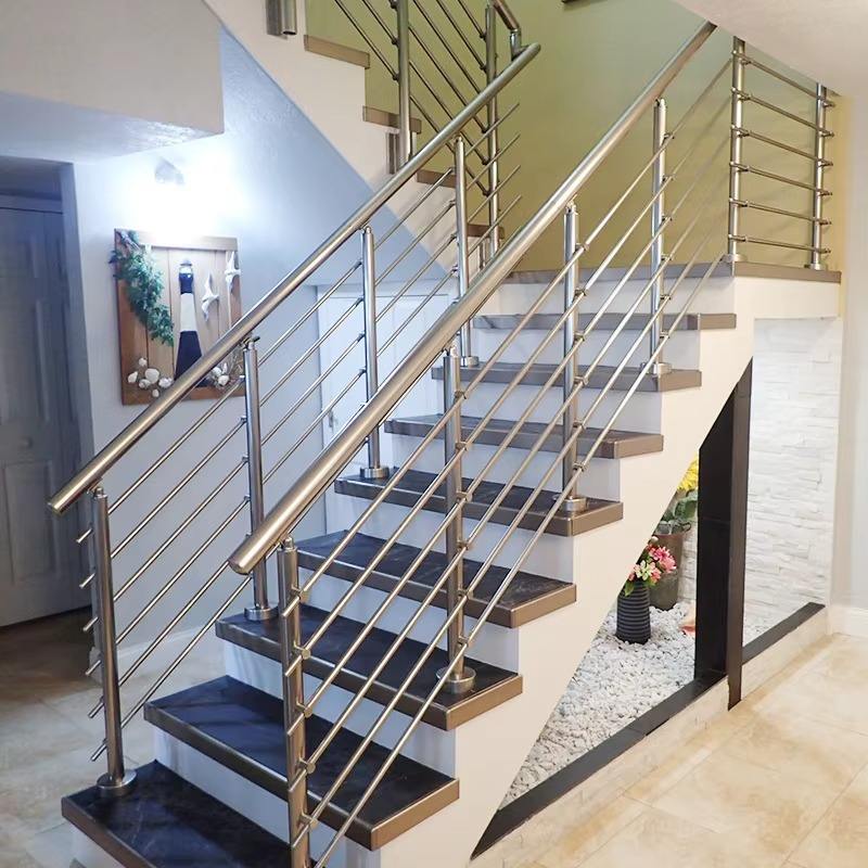 Wholesale Marble Railing Designs Luxury Stainless Steel Balustrade Villa Hotel Stair Balcony Railing