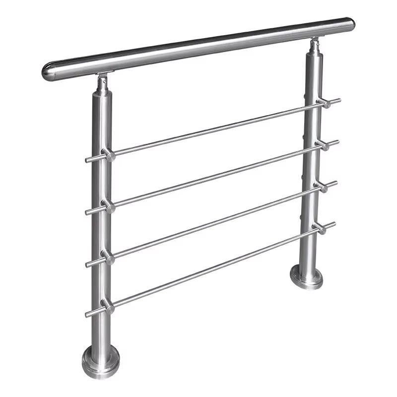 Modern Iron Railing Designs Contemporary Style Safety Guardrail for Balcony Stair Heavy Duty Rustproof Railing