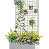 Custom Metal Planter Box with Privacy Screen Outdoor Decorative Garden Fence Panels
