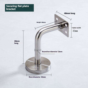 Modern Wrought Iron Architectural Handrail Bracket Fasteners High Tensile Steel Stainless Steel for Balustrades Handrails