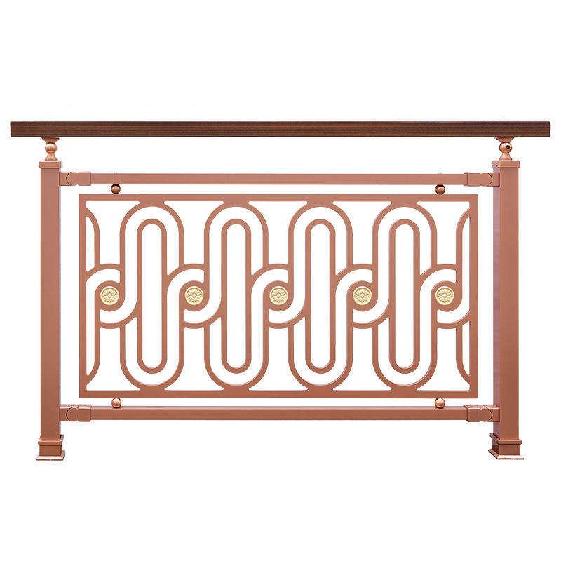 Custom Wrought Iron Stairs Railing Spiral/Curved Staircase Handrail Design for Villa Flooring