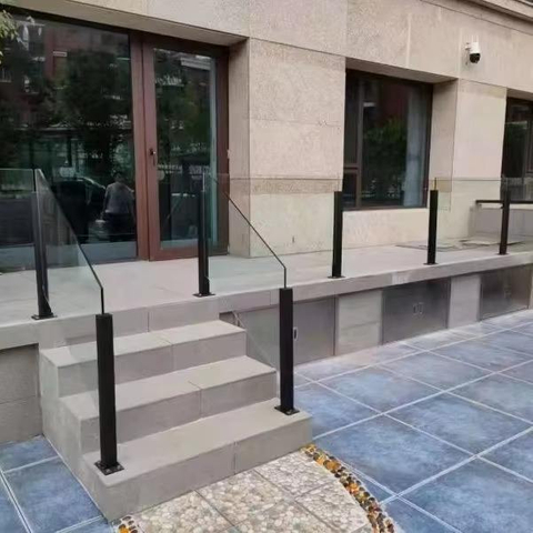 Customized Frameless Glass Railing Post with Channel Stainless Steel Slot Tube Balustrade