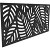 Patina Privacy Screen Grasses Motif Screen for Inserting Garden Stake Patina Garden Decoration Weatherproof Rust Metal Fence