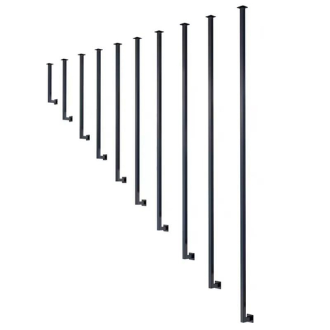 Modern Stainless Steel Stair Railings with Unique Design for Outdoor Balcony Use