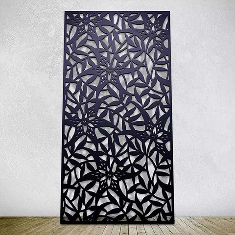 Home Hotel Room Divider Cold Rolled Steel Laser Cut Privacy Decorative Screens Stainless Steel Metal for Wall Cladding Iron Door