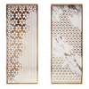 Popular Rose Gold 5D Pattern Partition Wall for Living Room Stainless Steel Screen Laser Cut Metal Room Divider