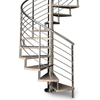 Custom Design Attic Build Indoor Carbon Steel Spiral Stair With 304ss Railing Second Floor Nonslip Step Steel Staircase - ID 1601799985254