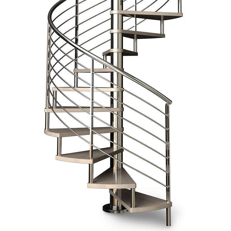 Custom Design Attic Build Indoor Carbon Steel Spiral Stair With 304ss Railing Second Floor Nonslip Step Steel Staircase - ID 1601799985254