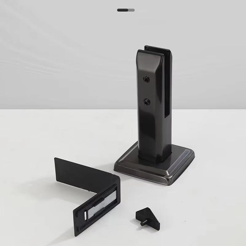Factory Hot Selling 304 Stainless Steel Matte Black Swimming Pool Fence Railing Angle Glass Spigots - ID 1601840586193