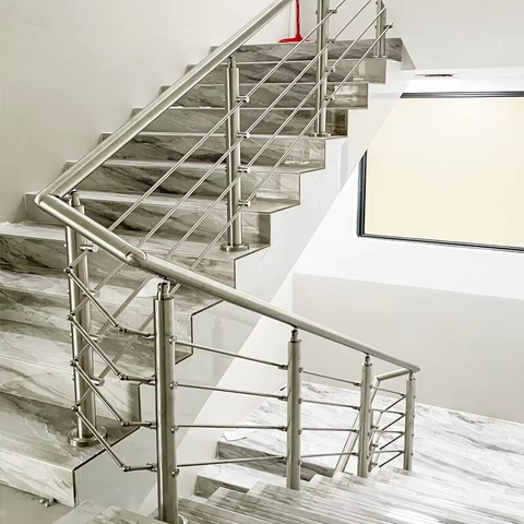 Factory Direct Sale Stainless Steel Railing Design Indoor Stainless Balustrade Handrail Balustrade Balcony Design Railing Post