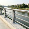 Modern River Embankment Landscape Guardrail Bollard Stainless Steel Outdoor Villa