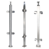 Modern Design Railing Removable Clear Tempered Glass Stair Stainless Steel Handrail