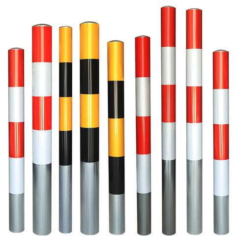 Galvanized Steel Removable Parking Safety Bollards & Fixed Warning Posts, Used for Municipal Roads Supermarket Gate Protection