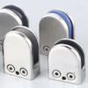 Hot Selling SUS 304 Stainless Steel U/D Shape Flat Arc Bottom Stain Brushed 8-10mm Glass Clamp