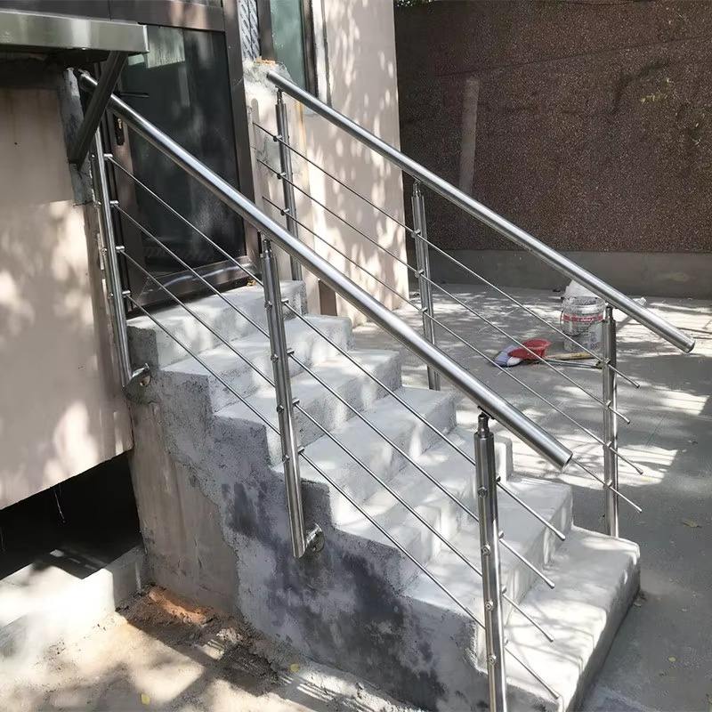 Low Cost Security Baluster Railing Exterior Railing Post Stainless Steel Handrail Balustrade Balcony Design Railing Post