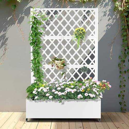 Metal Outdoor Privacy Screens Fencing Freestanding Patio Privacy Screen With Stand Fence Panels for Outside - ID 1601799618568