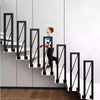 Indoor Black Carbon Steel Railing Designs for Balcony Luxury Stainless Steel Gold Stair Railing
