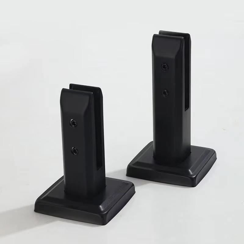 Factory Hot Selling 304 Stainless Steel Matte Black Swimming Pool Fence Railing Angle Glass Spigots - ID 1601840586193