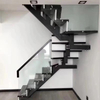 Easy Install Stainless Steel Glass Spiral Metal Straight Curved Steel Staircase