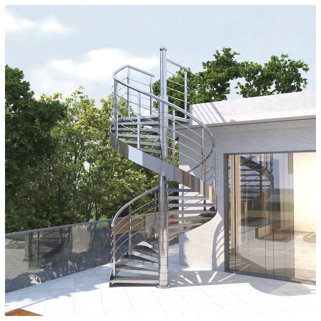 Custom Steel Spiral Staircase for Indoor and Outdoor Projects