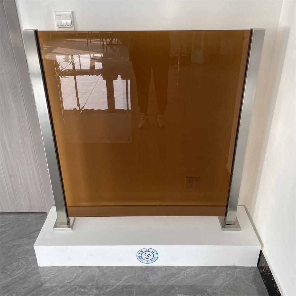 Simple Design Frameless Glass Railing System Staircase Glass Railing Post Tempered Glass Stair Railing