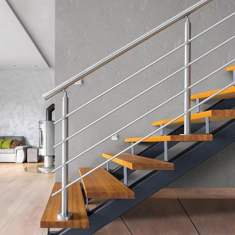Self-Installed Stainless Steel Stair Handrails Elegant Fencing Handrails Top Mount Tube Railing Deck Porch Balcony
