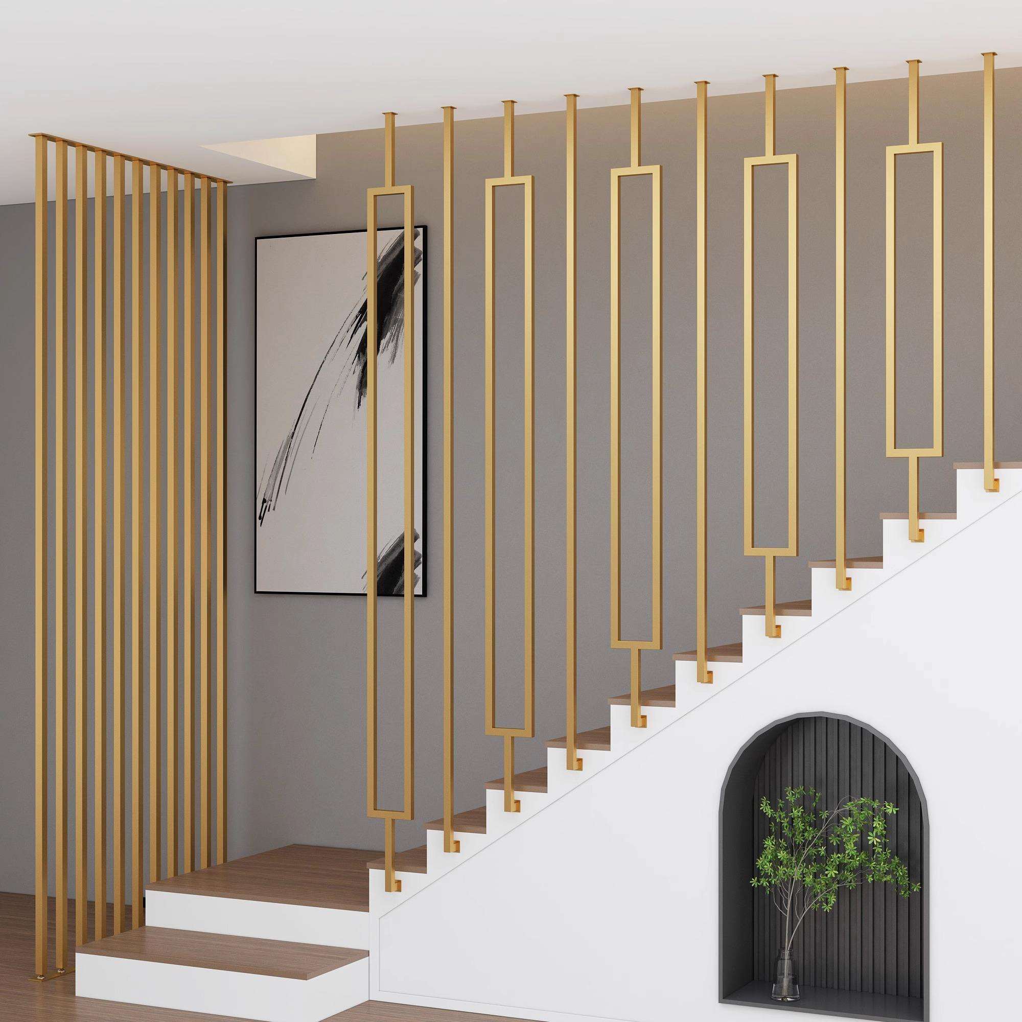 New Design Luxury Stainless Steel Stair Railings Indoor Stair Post Rails Post