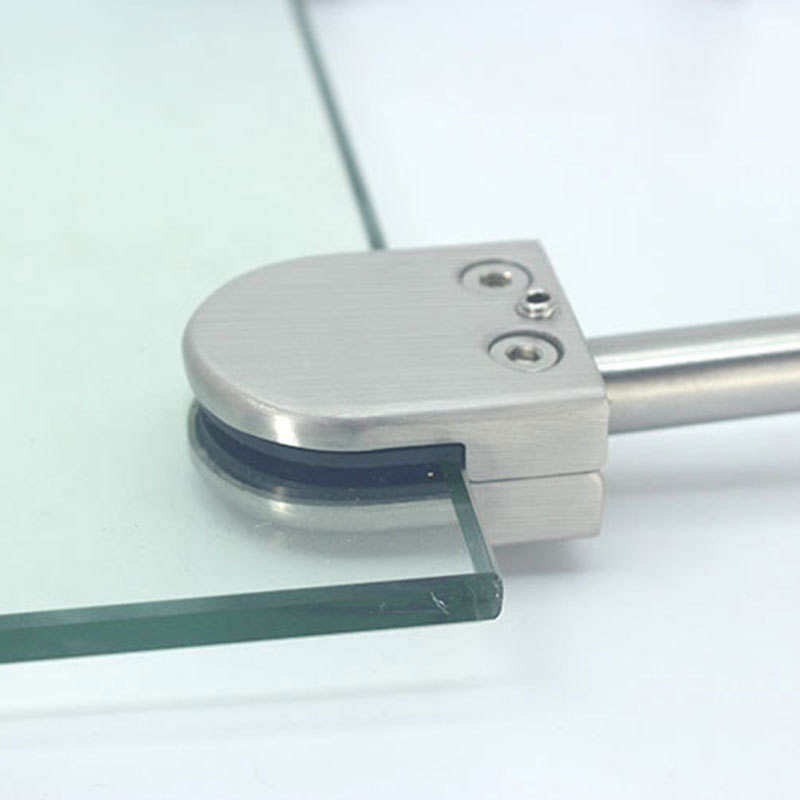 Glass Clamp Stainless Steel Glass Accessories Bathroom Clip Clamp Large Square Type Round Back Balustrade Parts