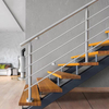 Durable Steel Railing High Strength Heavy Duty Safety Guardrail Stair Balcony Deck Outdoor Indoor Wrought Iron Railings